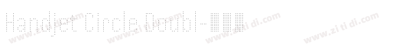 Handjet Circle Doubl字体转换